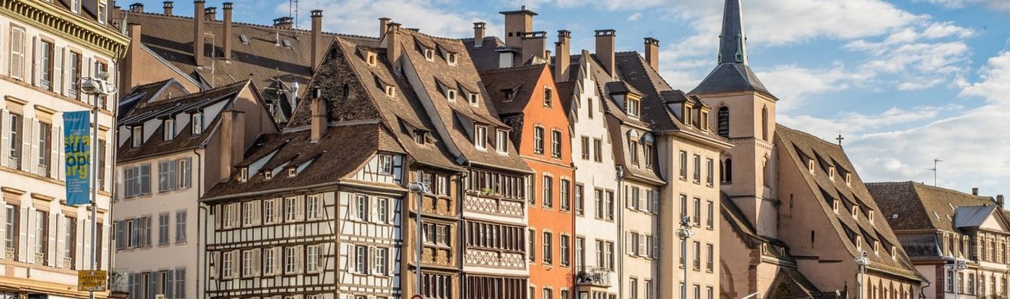 Ansicht der Altstadt von Strassburg